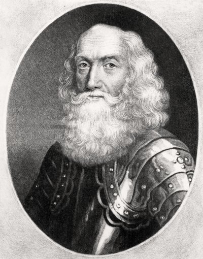 Portrait of General Thomas Dalyell (c.1599-1685) (mezzotint) by English School